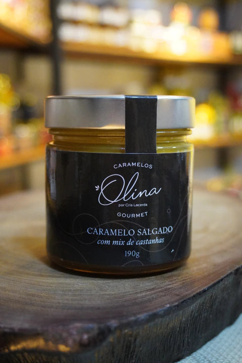 Caramelo Salgado com Mix de Castanhas - Olina 190g